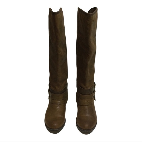 Madden Girl Shoes Madden Girl Tall Brown Boots With Buckles Size 7